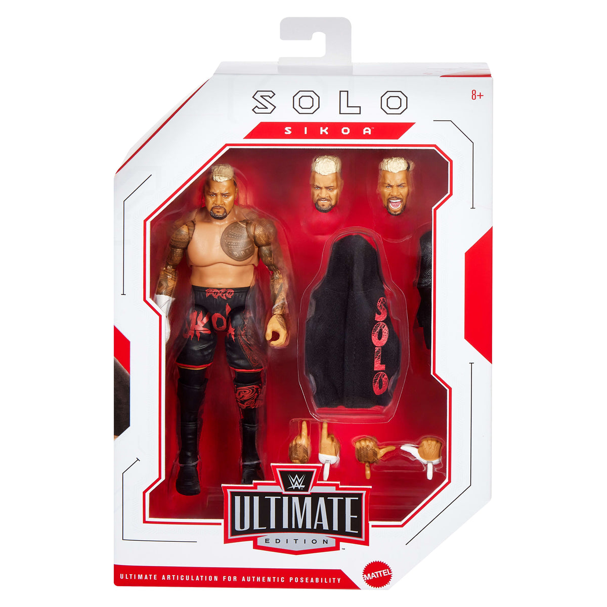 WWE Ultimate Edition Solo Sikoa 6-Inch Action Figure for Kids
