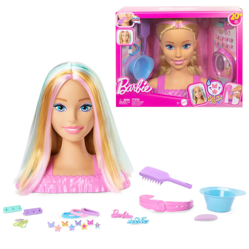 Barbie Blonde Hair Styling Head
