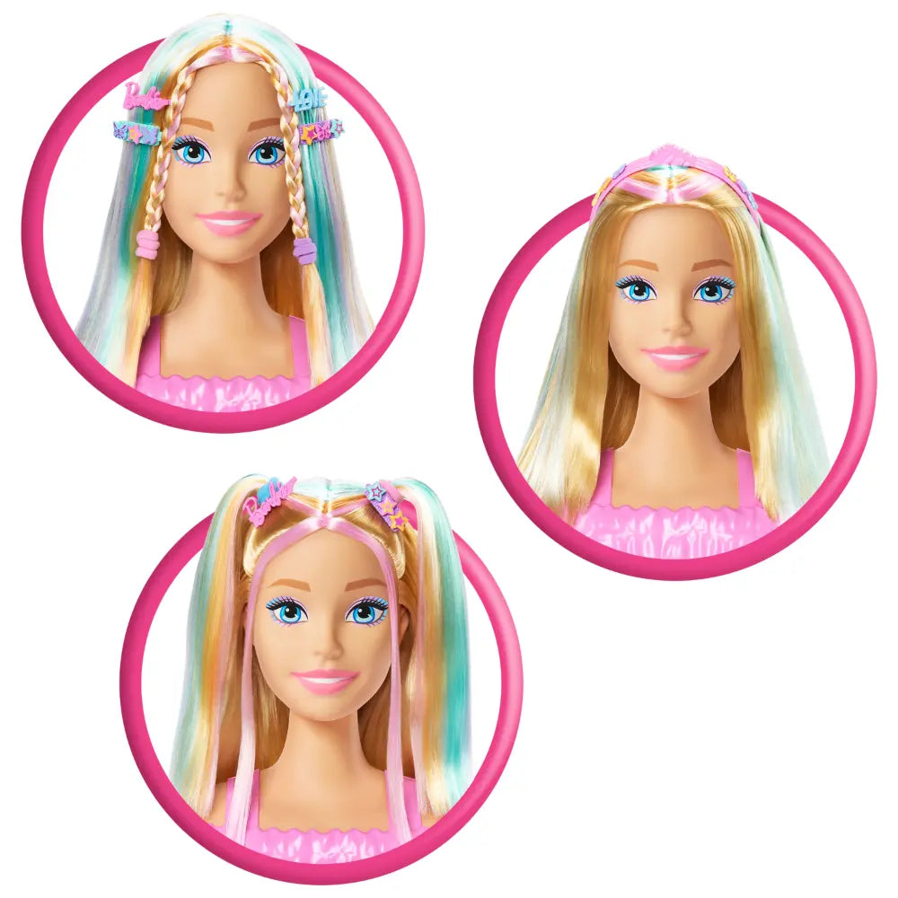 Barbie Blonde Hair Styling Head