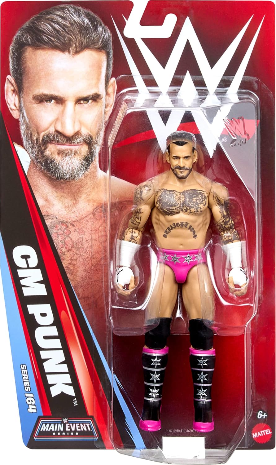 WWE Main Event CM Punk Series 164 6-Inch Action Figure for Kids Ages 5+