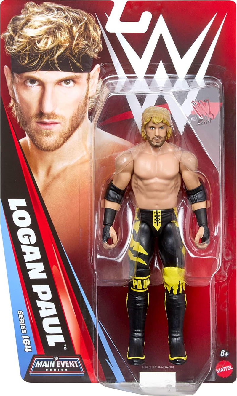 WWE Main Event Logan Paul Series 164 6-Inch Action Figure for Kids Ages 5+