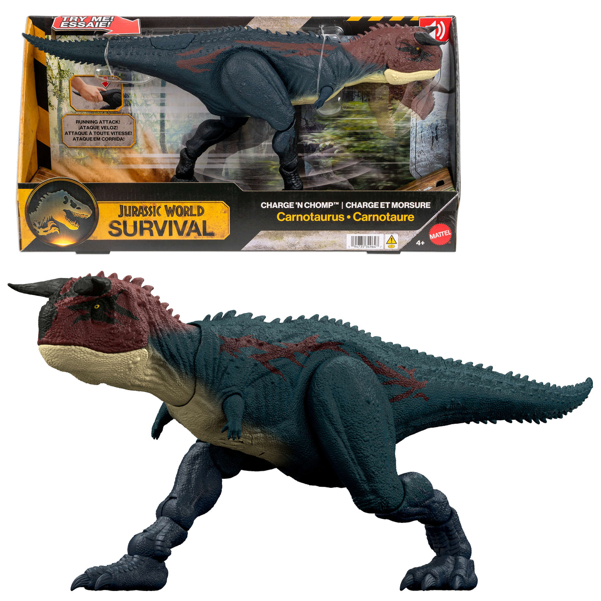 Jurassic World Core Chomp Carnotaurus Dinosaur Figure