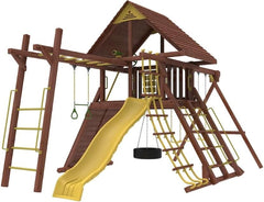 Discovery Den Monkey Bar Swing Set  - Multi-Activity Outdoor Play for Kids