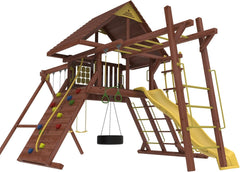 Discovery Den Monkey Bar Swing Set  - Multi-Activity Outdoor Play for Kids