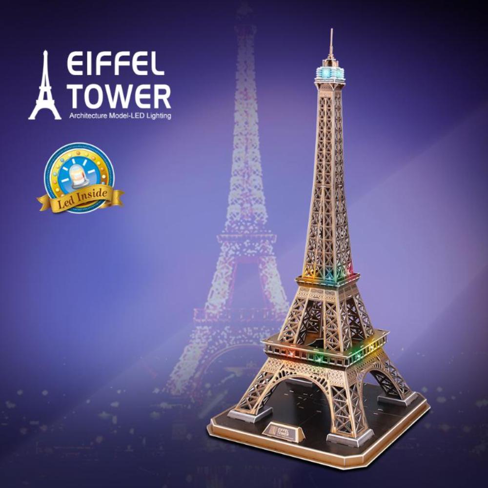3D PUZZLE LED EIFFEL TOWER 84-PIECE, BAT