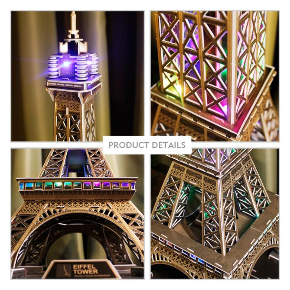 3D PUZZLE LED EIFFEL TOWER 84-PIECE, BAT
