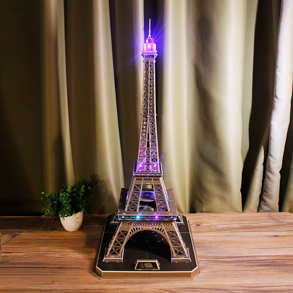 3D PUZZLE LED EIFFEL TOWER 84-PIECE, BAT