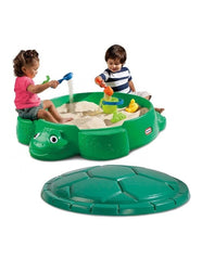 Little Tikes Classic Turtle Sandbox with Cover Summer Outdoor Play for Kids