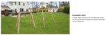 Dynamic Sports Growing Giraffe Adjustable Wooden Swing Set
