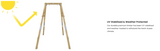 Dynamic Sports Growing Giraffe Adjustable Wooden Swing Set