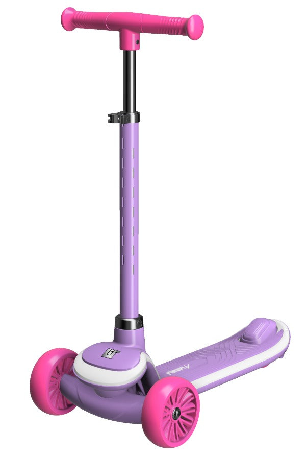 LiT Firefly 3 Wheels Scooter Ride-On Purple with Lava LED Perimeter Deck