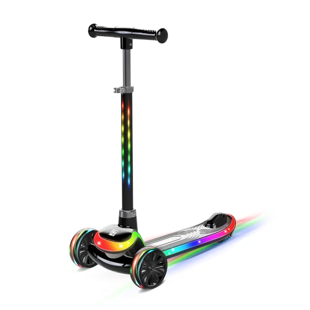 LiT Firefly 3 Wheels Ride-On Scooter with Lava LED Perimeter Deck