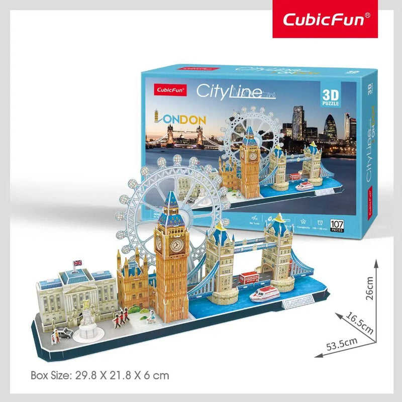 CubicFun 3D Puzzles City Line London 107-pieces