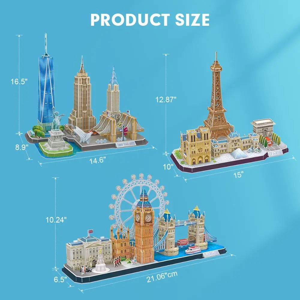 CubicFun 3D Puzzles City Line London 107 Pieces