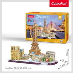 3D Puzzle City Line Paris 114 Pcs