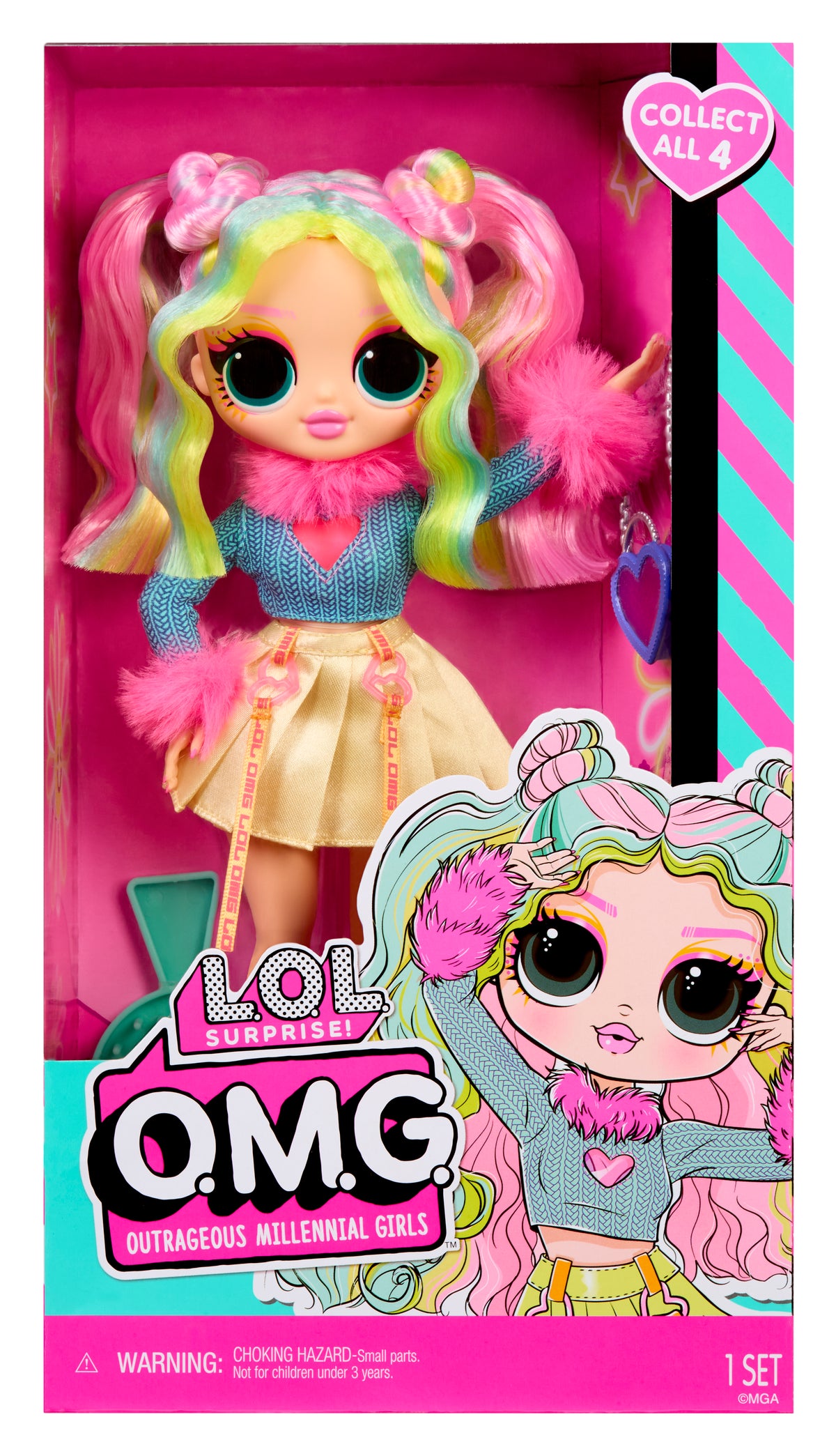 L.O.L. Surprise OMG Bubblegum DJ دمية أزياء