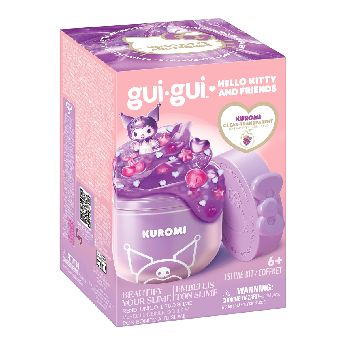 Gui Gui Hello Kitty & Friends Surprise سلايم Single Pack for Kids, متنوع - تباع بالقطعة (Random Selection)