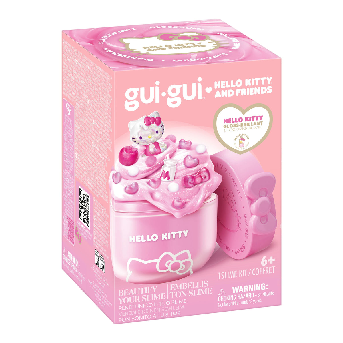 Gui Gui Hello Kitty & Friends Surprise سلايم Single Pack for Kids, متنوع - تباع بالقطعة (Random Selection)