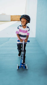 Mini Plus LED Blue Scooter Ride-On for Kids