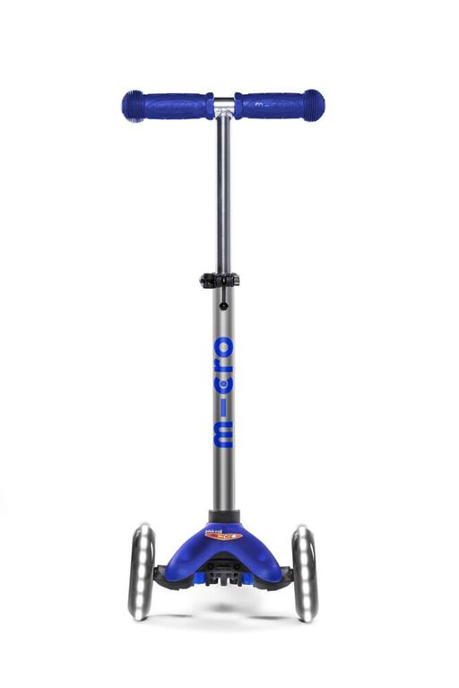 Mini Plus LED Blue Scooter Ride-On for Kids