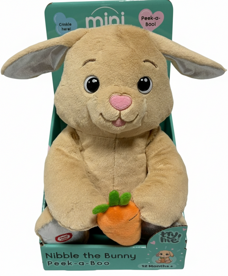 Peekaboo Mini Melody Nibbles The Bunny Battery Operated