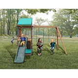 Mountpeak Matterhorn Swing Set & Playhouse with Slide