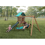 Mountpeak Matterhorn Swing Set & Playhouse with Slide