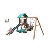 Mountpeak Matterhorn Swing Set & Playhouse with Slide