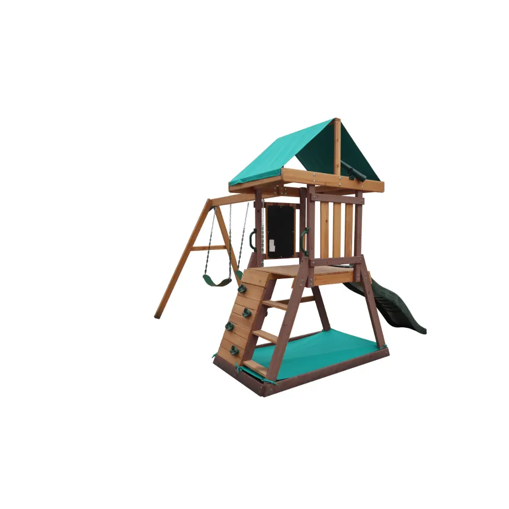 Mountpeak Matterhorn Swing Set & Playhouse with Slide