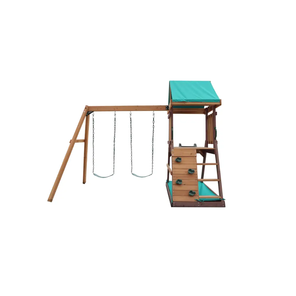 Mountpeak Matterhorn Swing Set & Playhouse with Slide