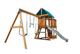 Mountpeak Logan Swing Set & Spacious Playhouse
