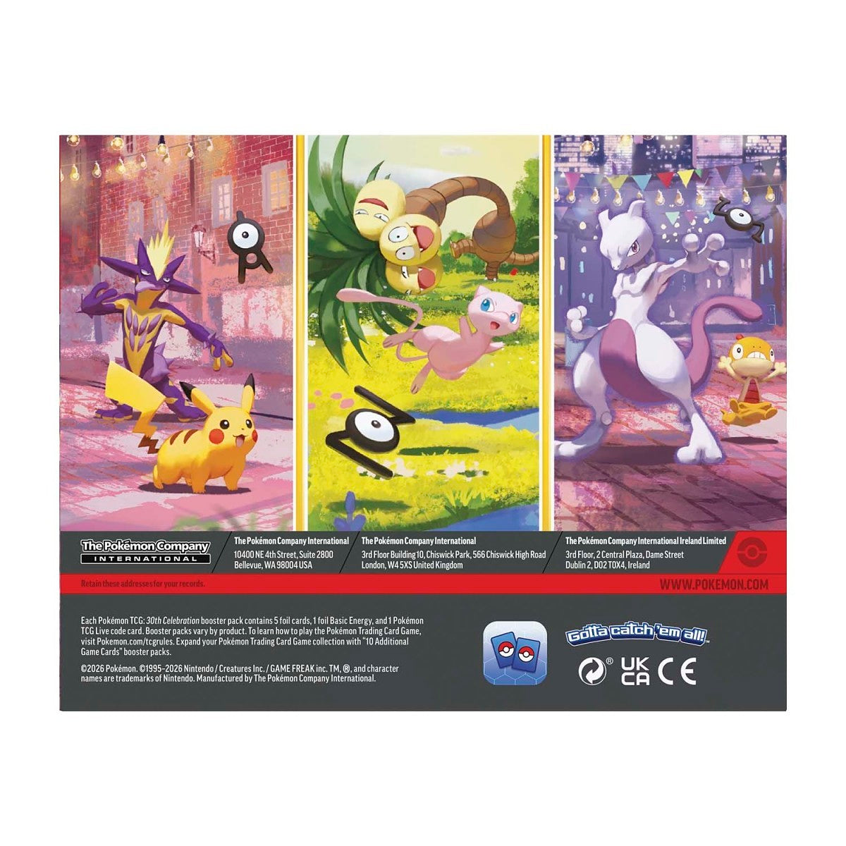 Pokémon TCG 30th Celebration Mini Tin - Sold per piece (Random Selection)