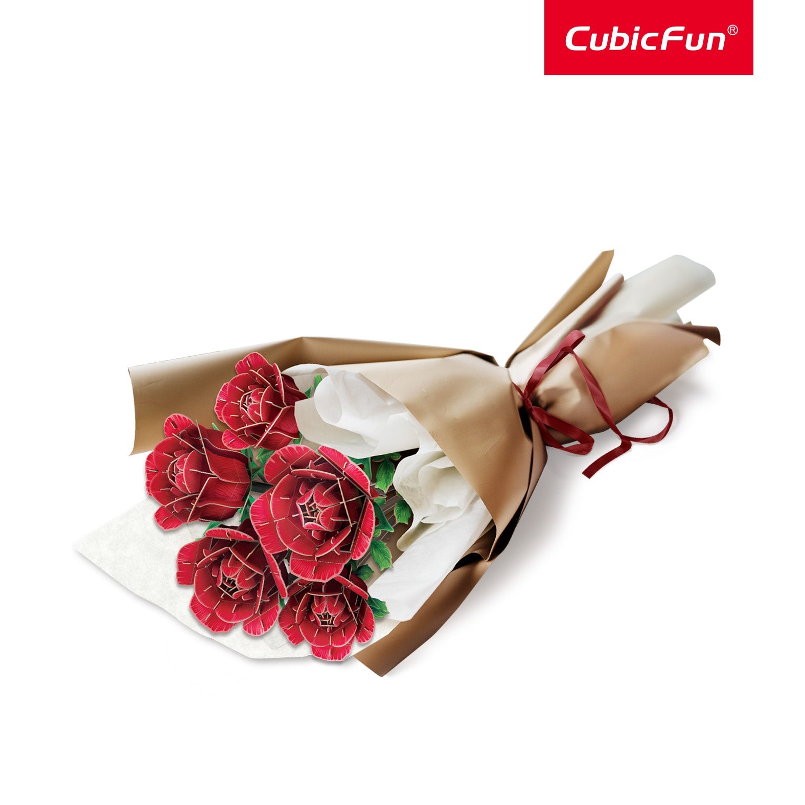 3D Puzzle Rose Flower Bouquet 265 Pcs