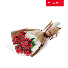 3D Puzzle Rose Flower Bouquet 265 Pcs