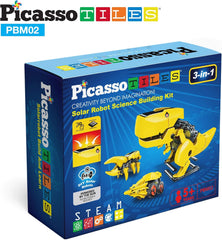 Picasso Magnetic Solar Robot Science Building Kit 3-In-1