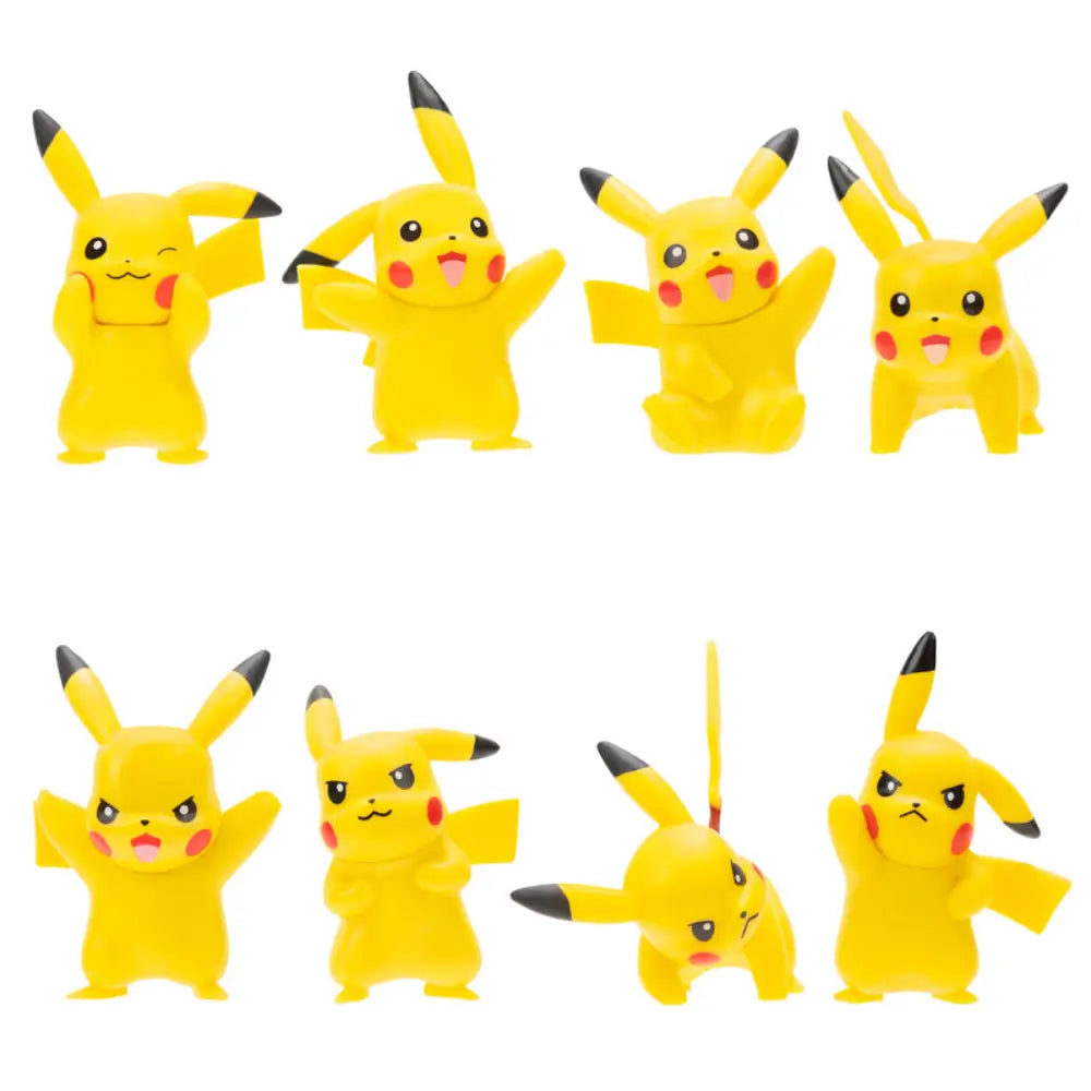 Pokemon Battle Figure Pickachu 8 Pack 2 Inch