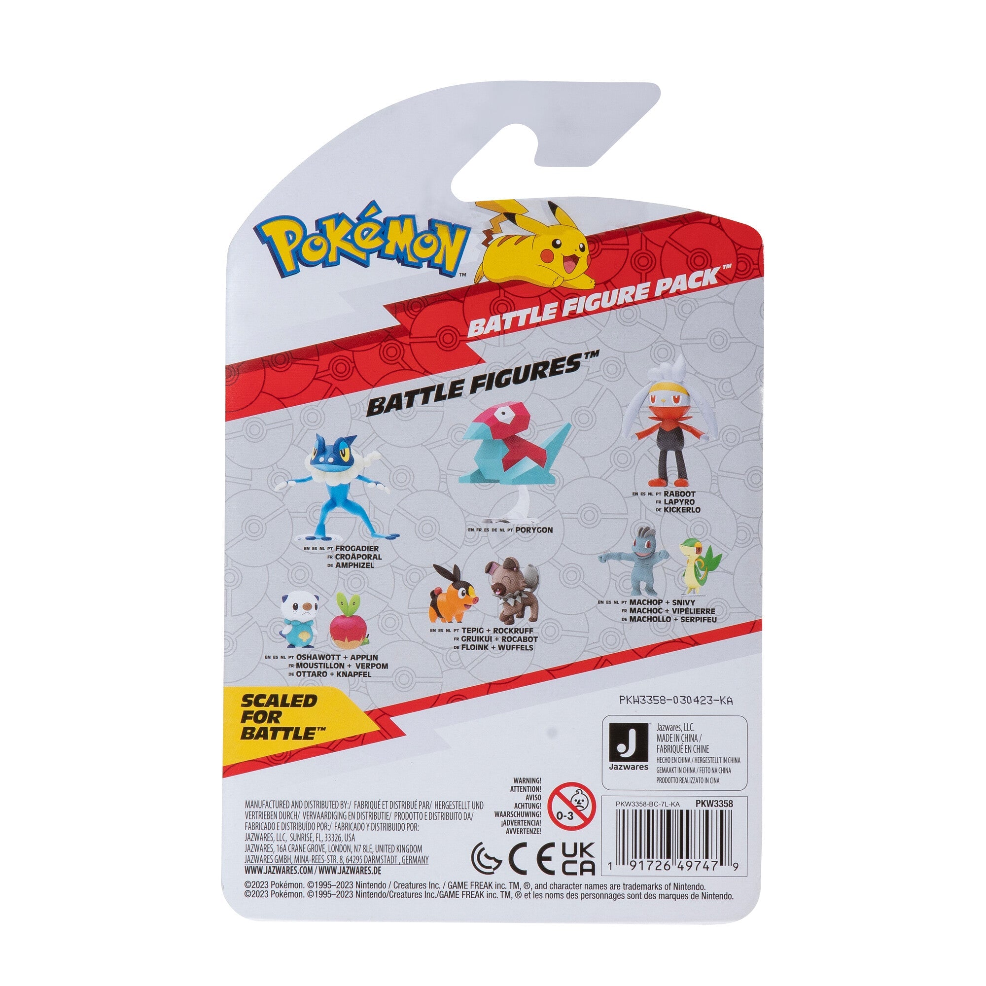 Pokemon Battle Figure Pikachiu + Sprigatito 2 Pack