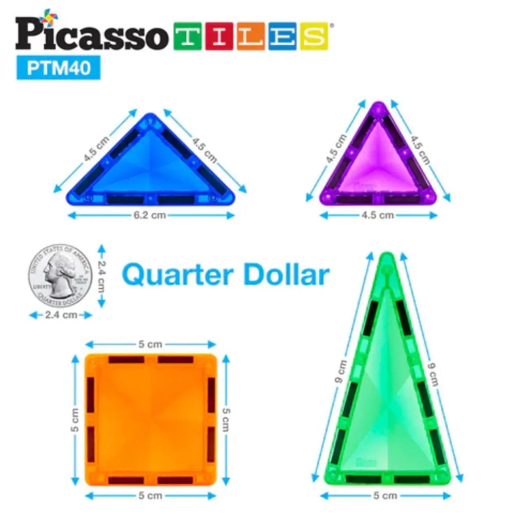 Picasso Magnetic Mini Diamond Building 40-pieces
