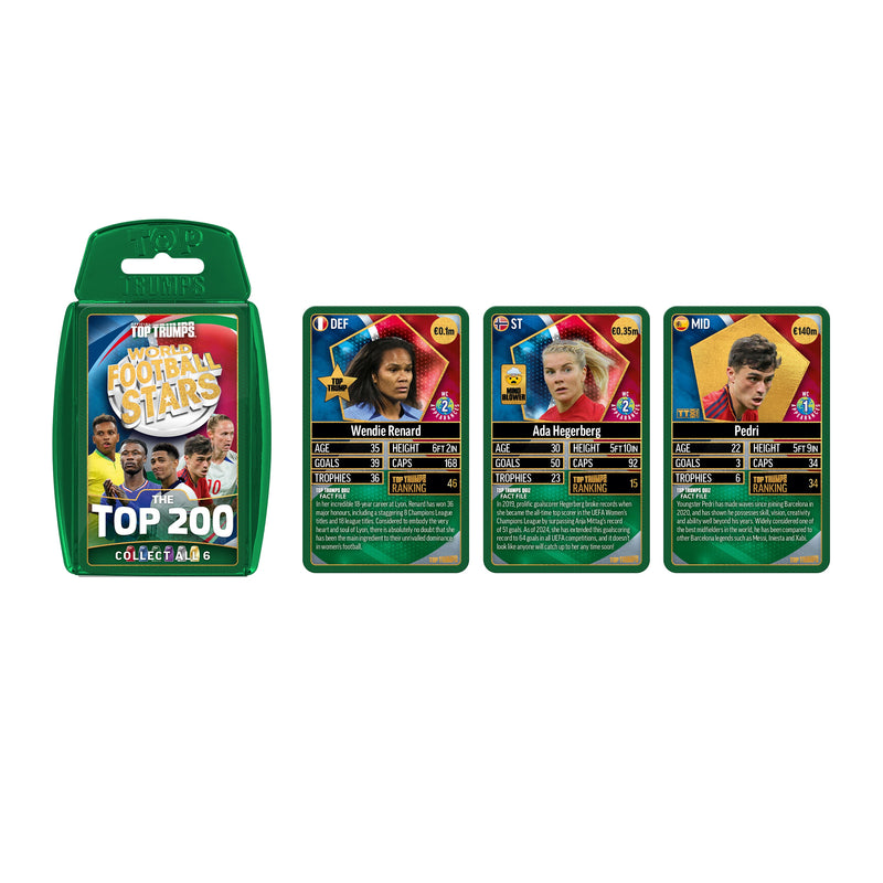 Top Trumps World Football Stars ٢٠٠ Silver Edition Card لعبة