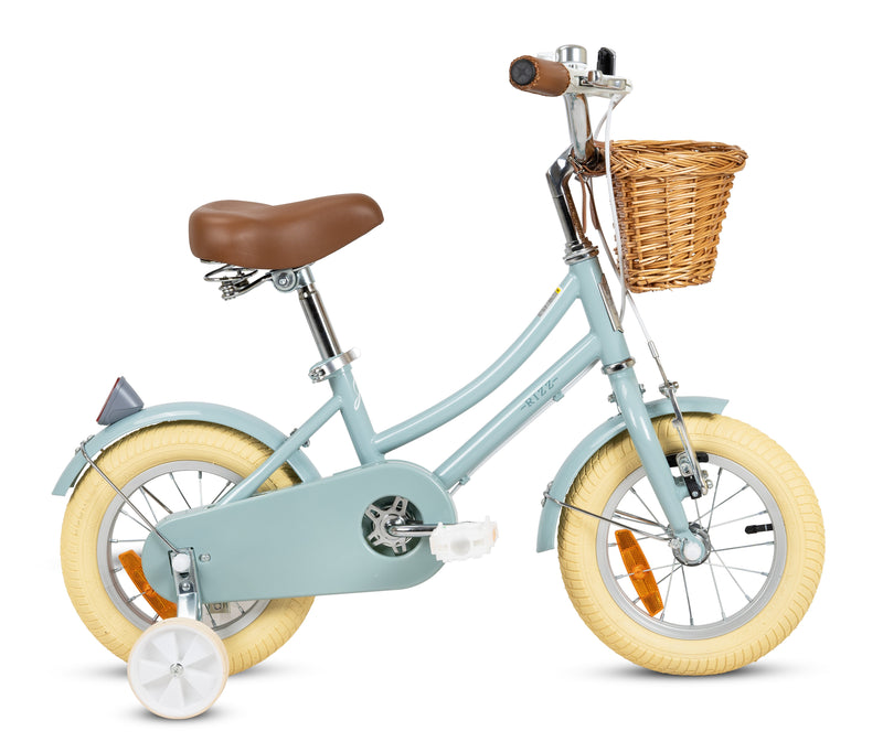 Rizz 12-Inches Grey Kids Bicycle - Platinum Girls