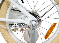 Rizz 18-Inches Peach Kids Bicycle - Platinum Girls