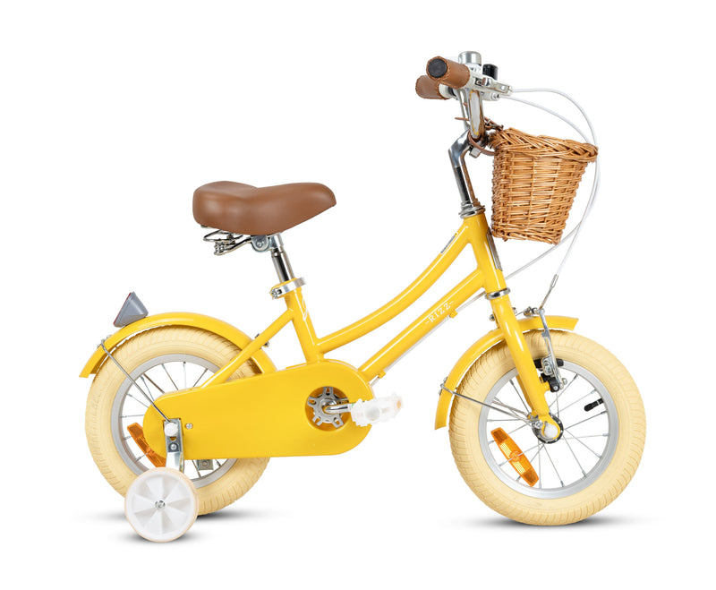 Rizz 12-Inches Yellow Kids Bicycle - Platinum Girls