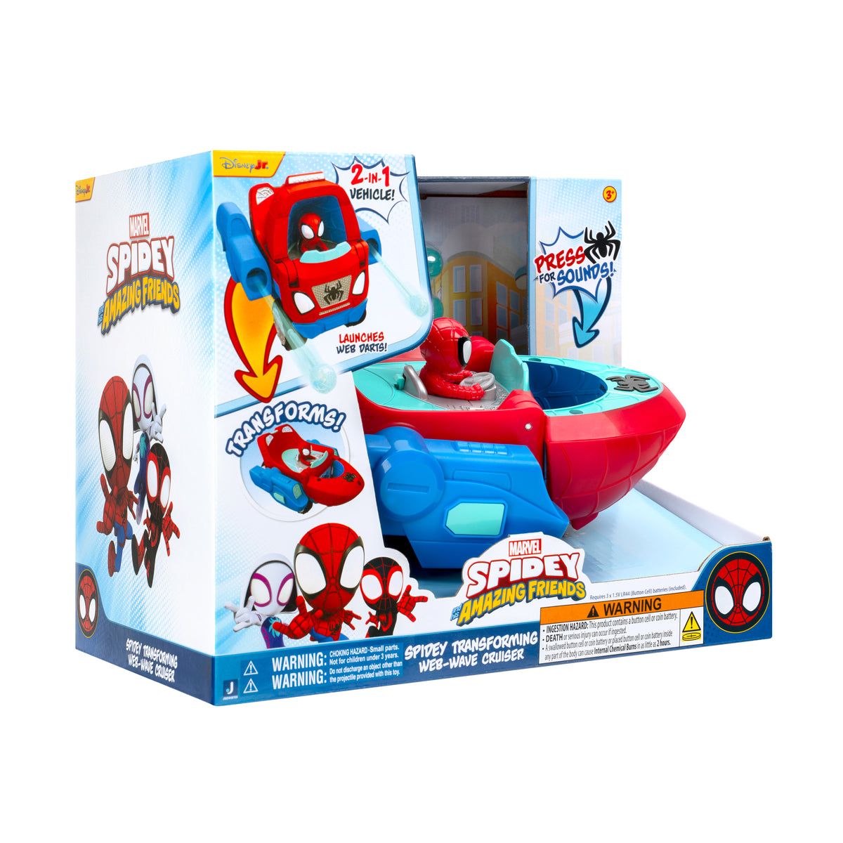 مركبات ألعاب - Spidey N Friends Vehicle Web Wave Cruise