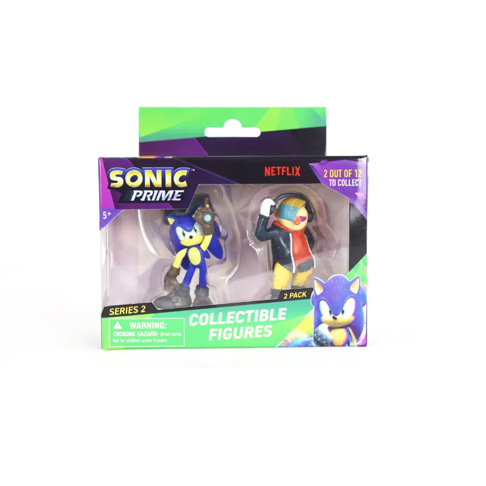 تشكيلة شخصيات Sonic Prime - شخصيتان في علبة عرض