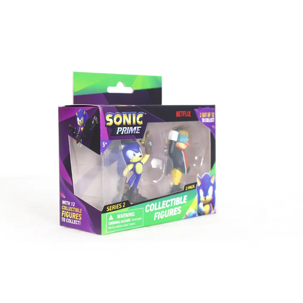 تشكيلة شخصيات Sonic Prime - شخصيتان في علبة عرض