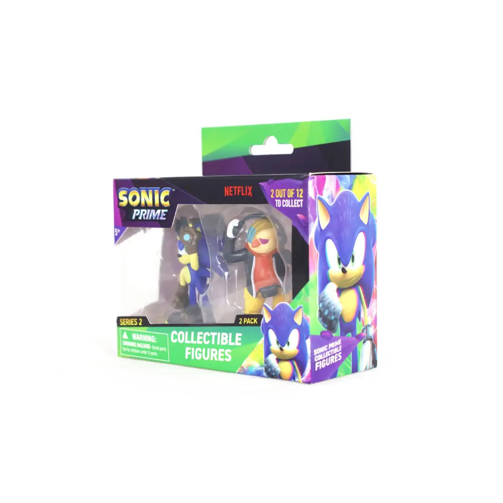 تشكيلة شخصيات Sonic Prime - شخصيتان في علبة عرض