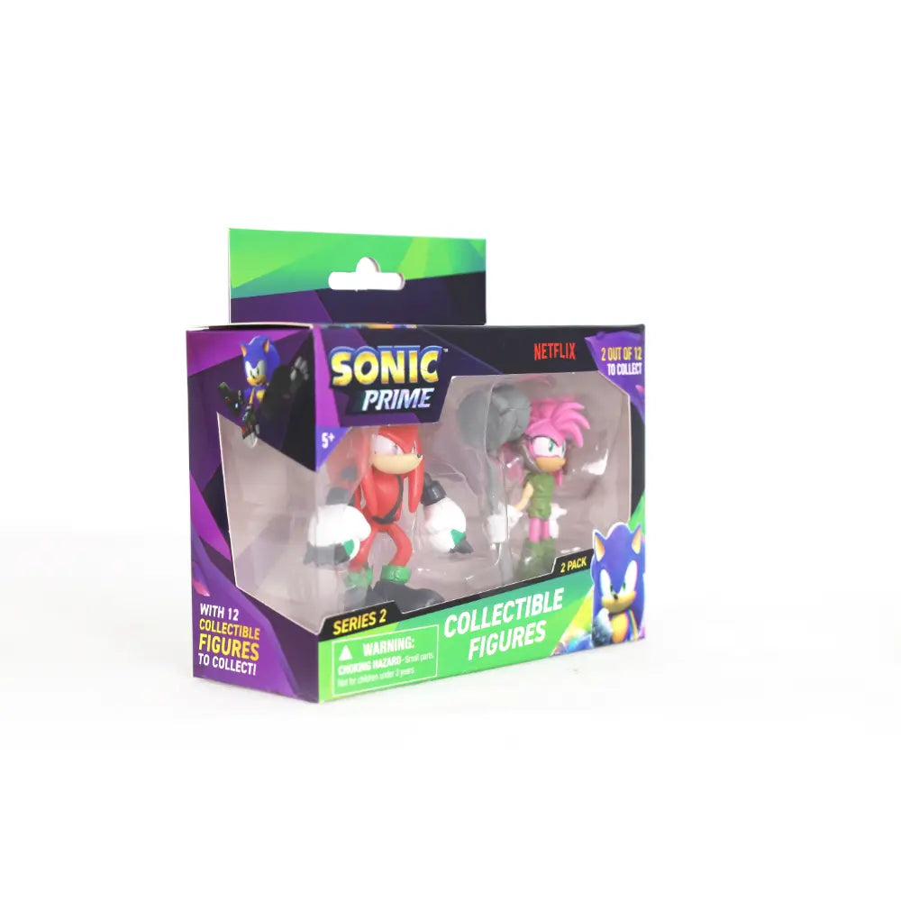 تشكيلة شخصيات Sonic Prime - شخصيتان في علبة عرض