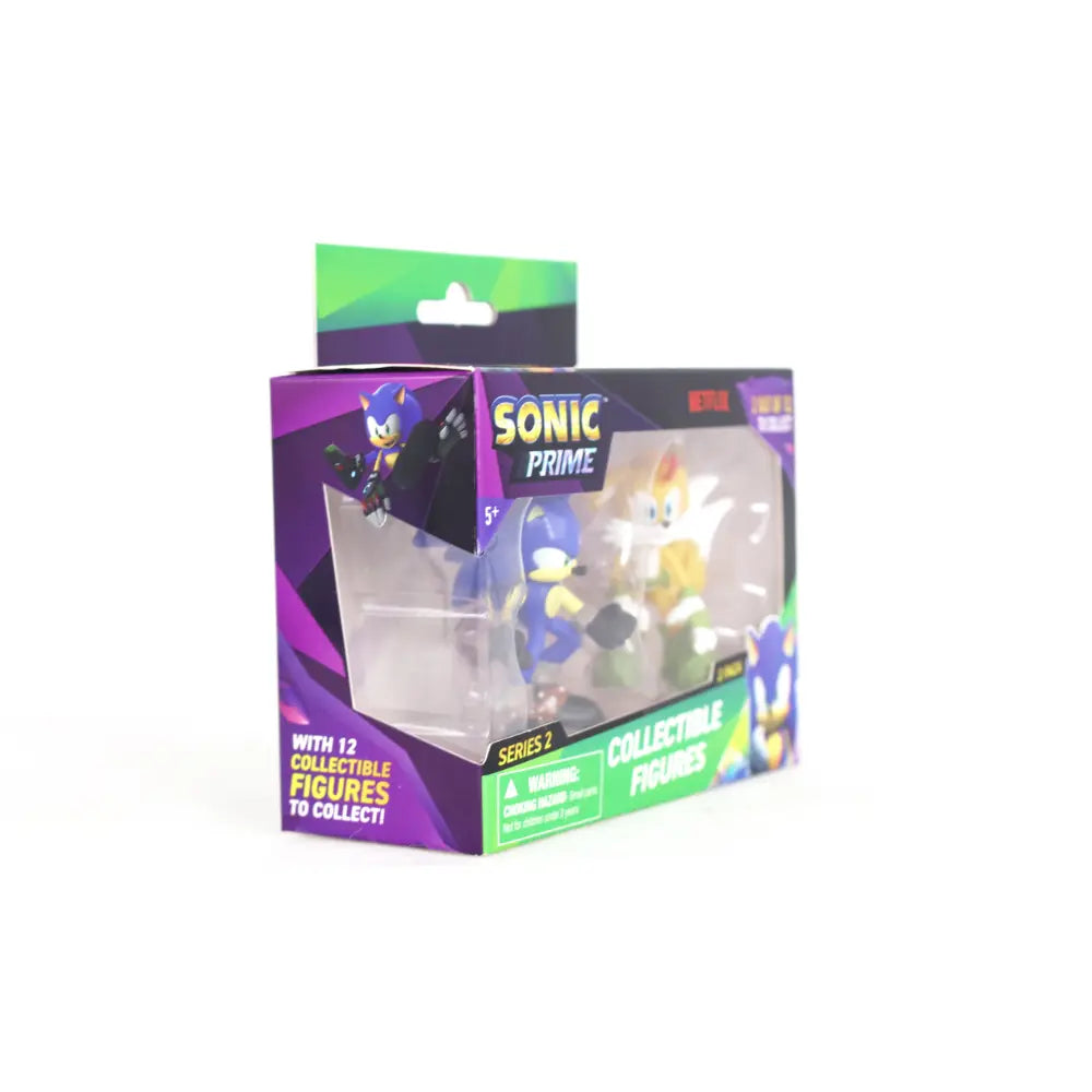 تشكيلة شخصيات Sonic Prime - شخصيتان في علبة عرض