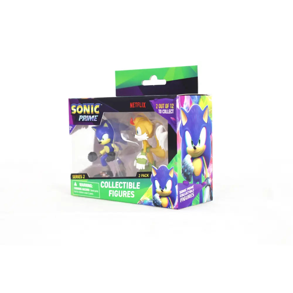 تشكيلة شخصيات Sonic Prime - شخصيتان في علبة عرض
