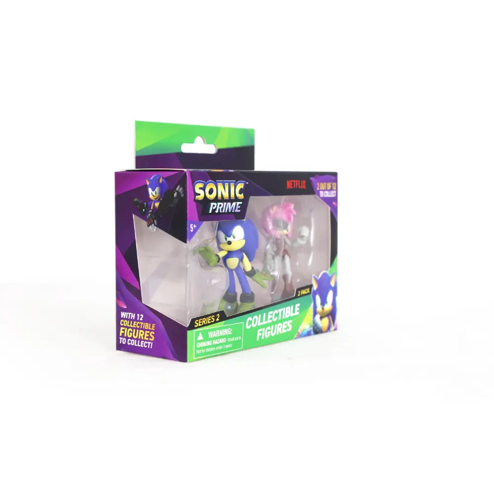تشكيلة شخصيات Sonic Prime - شخصيتان في علبة عرض
